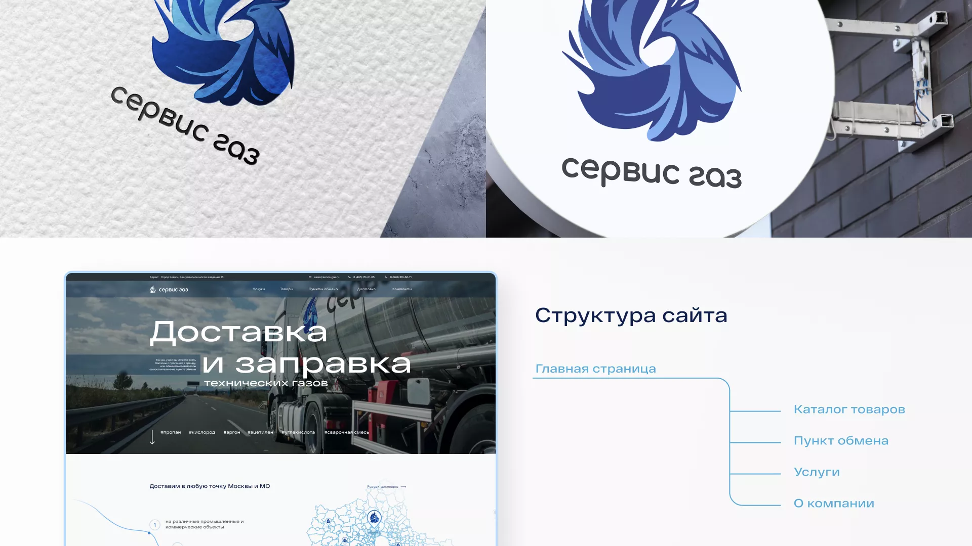 Создание сайта компании «Сервис газ» в Кизляре